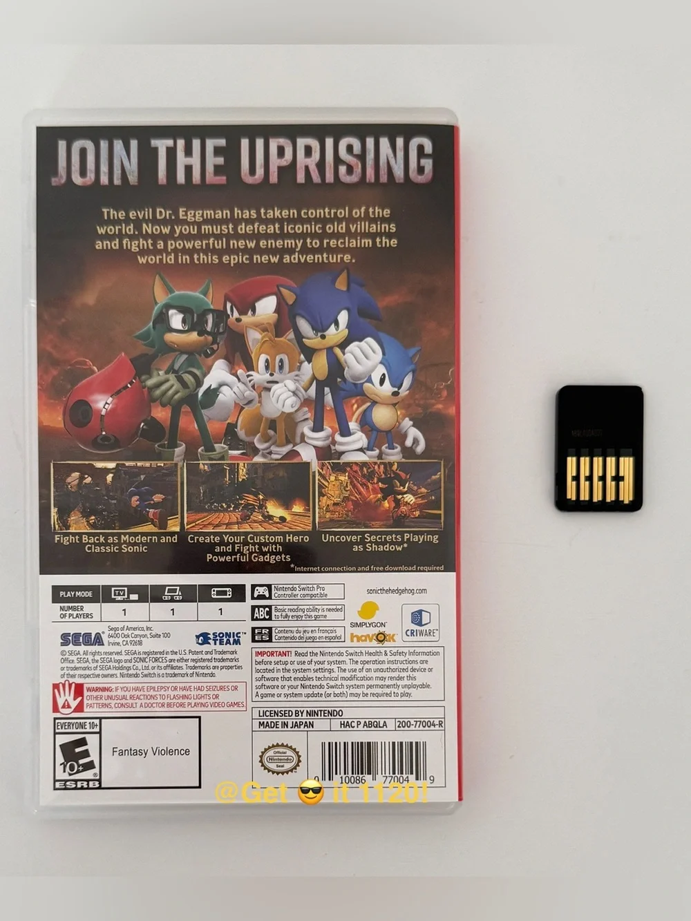 Sonic Forces - Nintendo Switch (Physical)